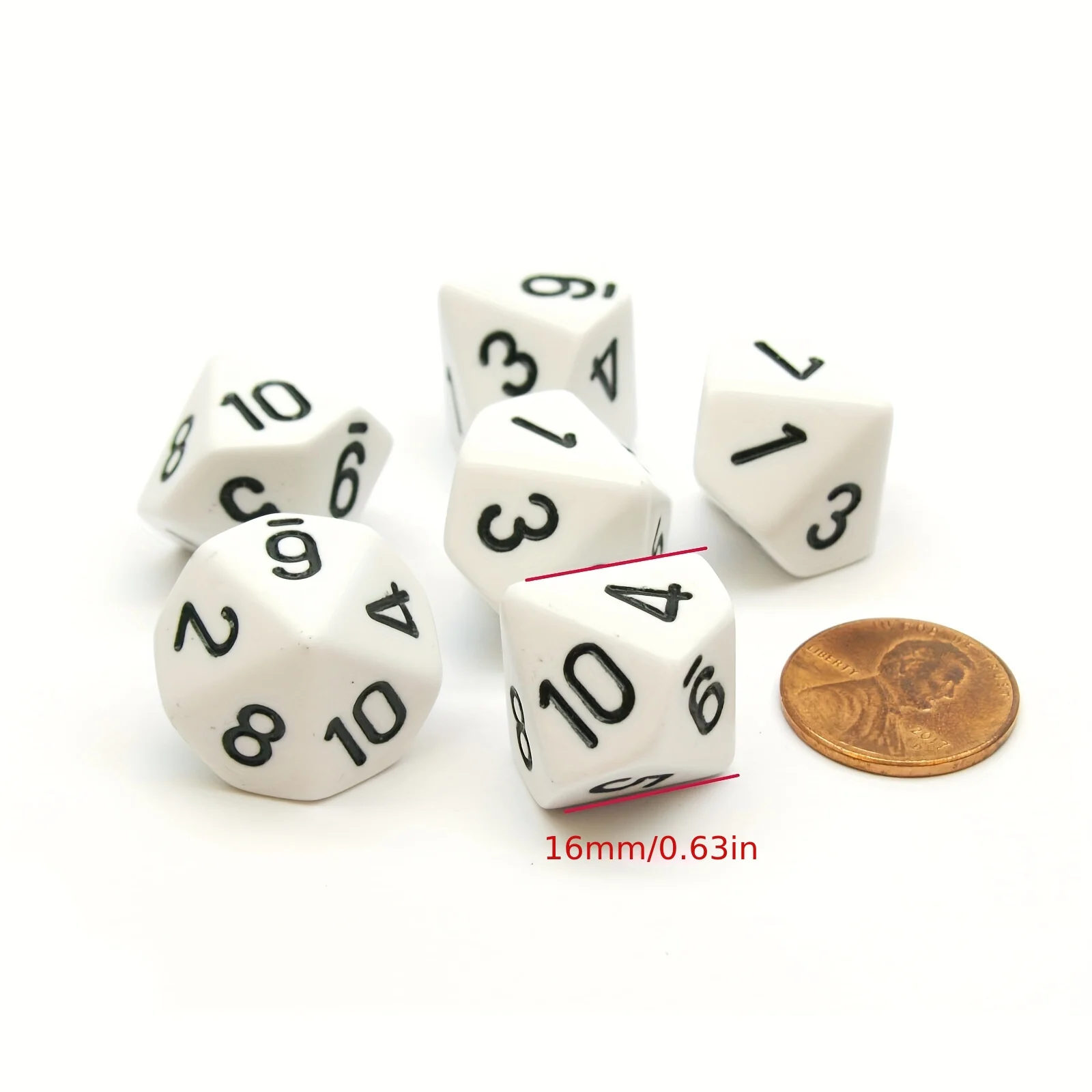 12pcs Random Color 10-Sided Dice, Board Games, Stylish Dice, Modern Dice