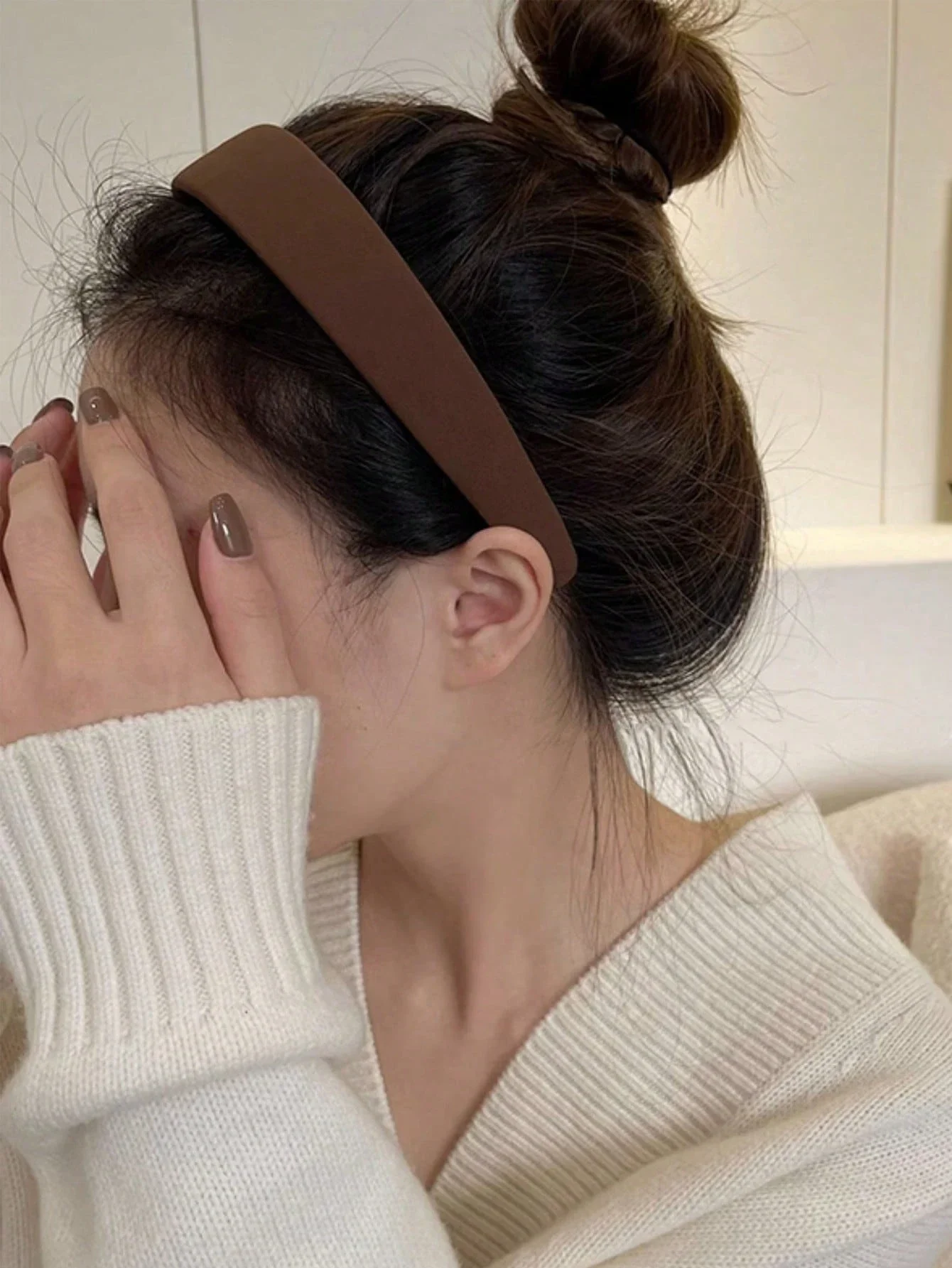 

Soft Sponge Headbands Solid Color Fashion Hair Accessories For Women Daily Use Makeup Styling