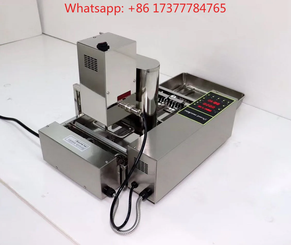 4 Row Electric Donut Maker Machine Automatic Digital Display Mini Circle Donut Fried Fryer Doughnut Equipment 800-1000Pcs/H