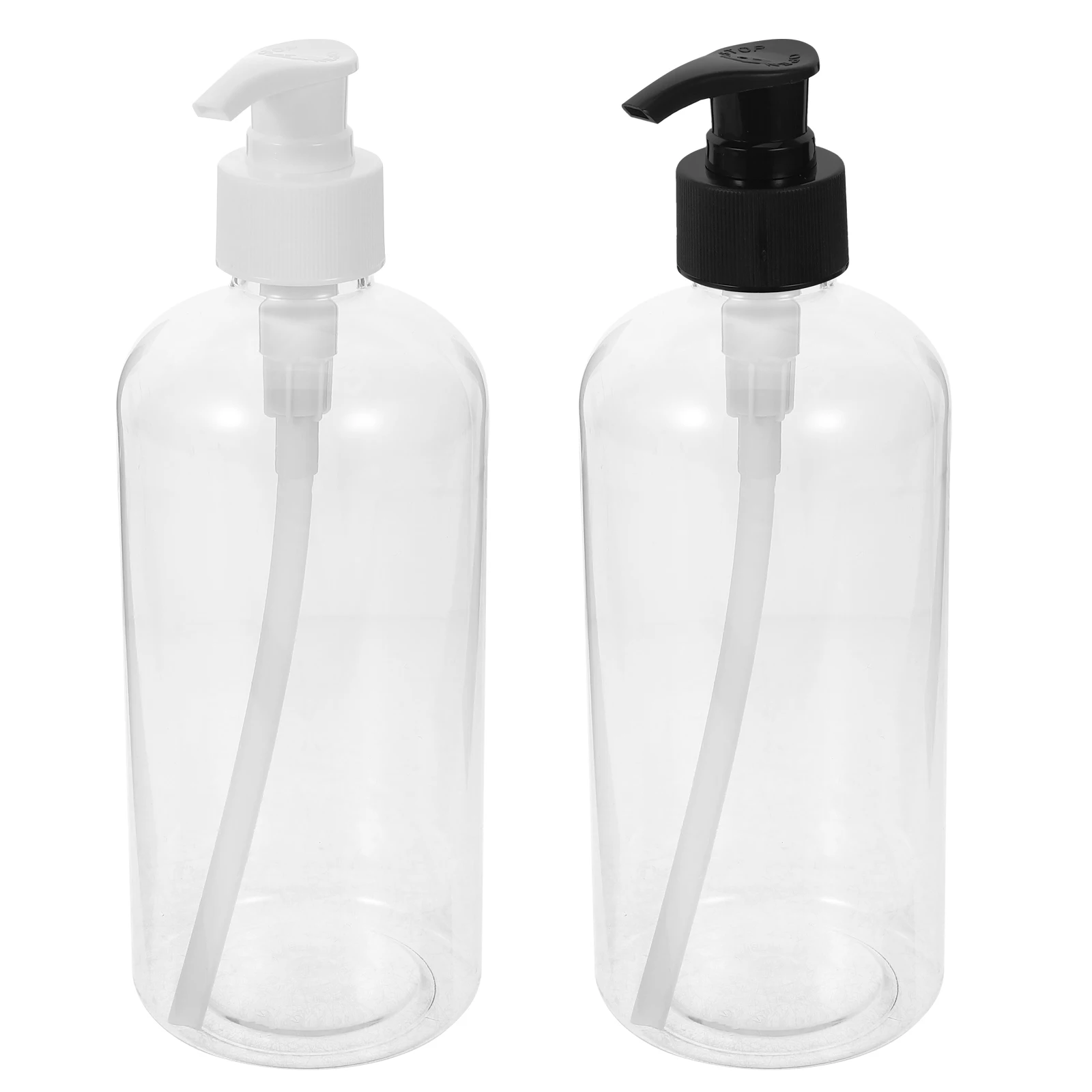 

2 Pcs Plastic Refillable Bottle Dispenser Pump Bottle For Press Pump Shampoo Bottles for Shampoo Lotion Storage