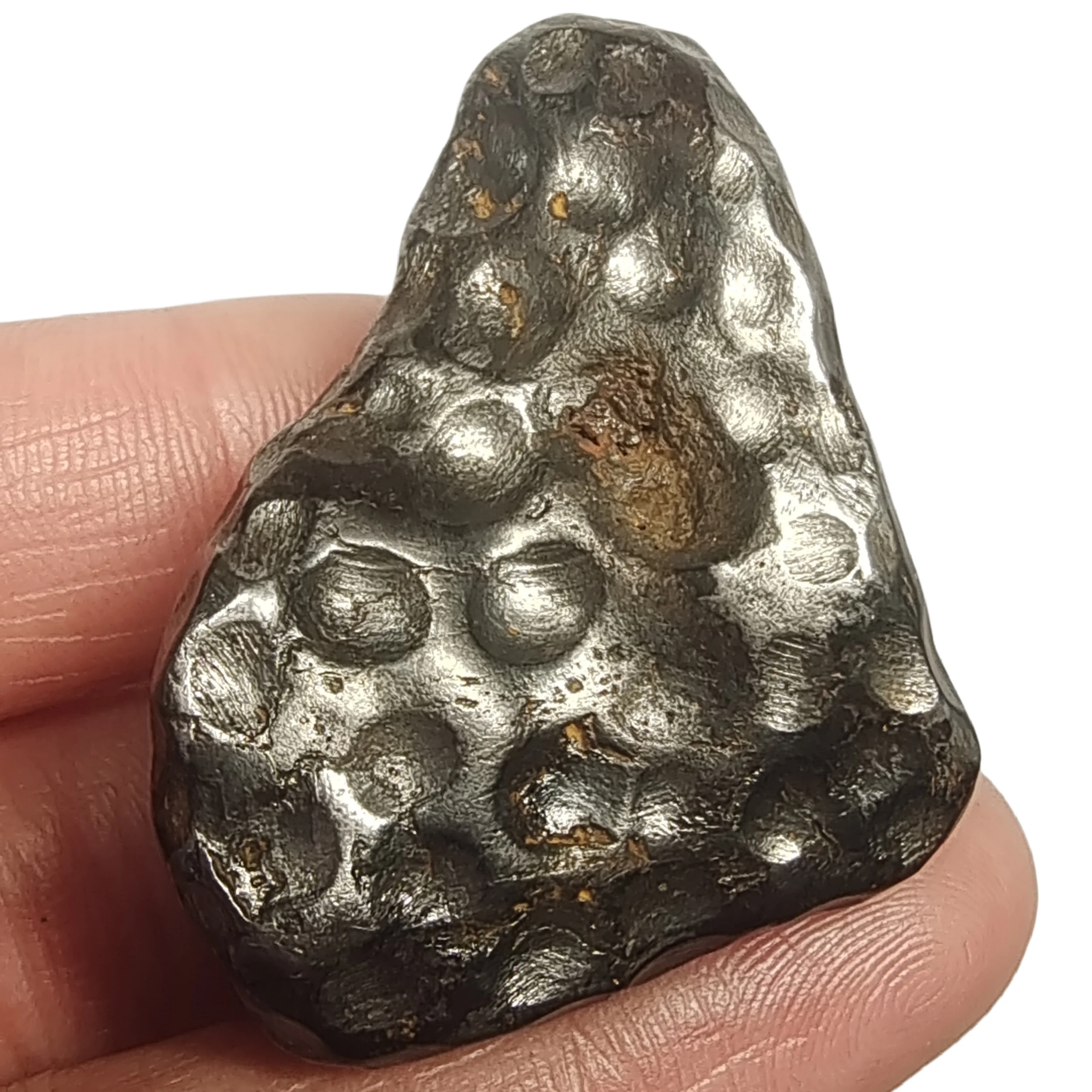 102.3g Muonionalusta Natural iron meteorite specimen section Iron meteorite materials Meteorite Specimen Collection -QC630