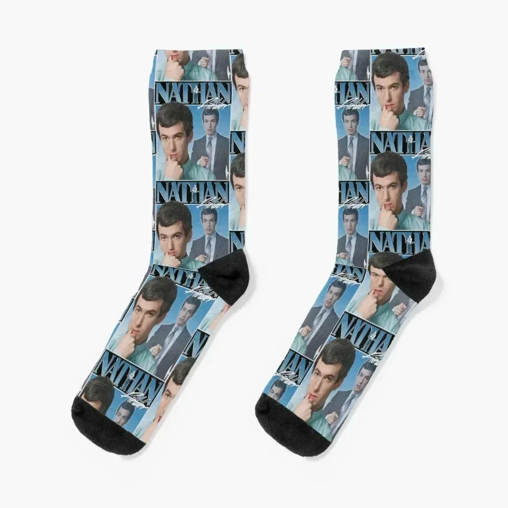 Nathan Fielder 90s Vintage Socks winter floor aesthetic Mens Socks Women's