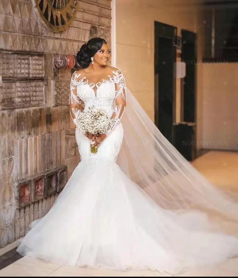 

Customized Formal Occasion Dresses Mermaid Wedding Dress Princess Wedding Dresses for the Church Robe Bride Party Guest Brides
