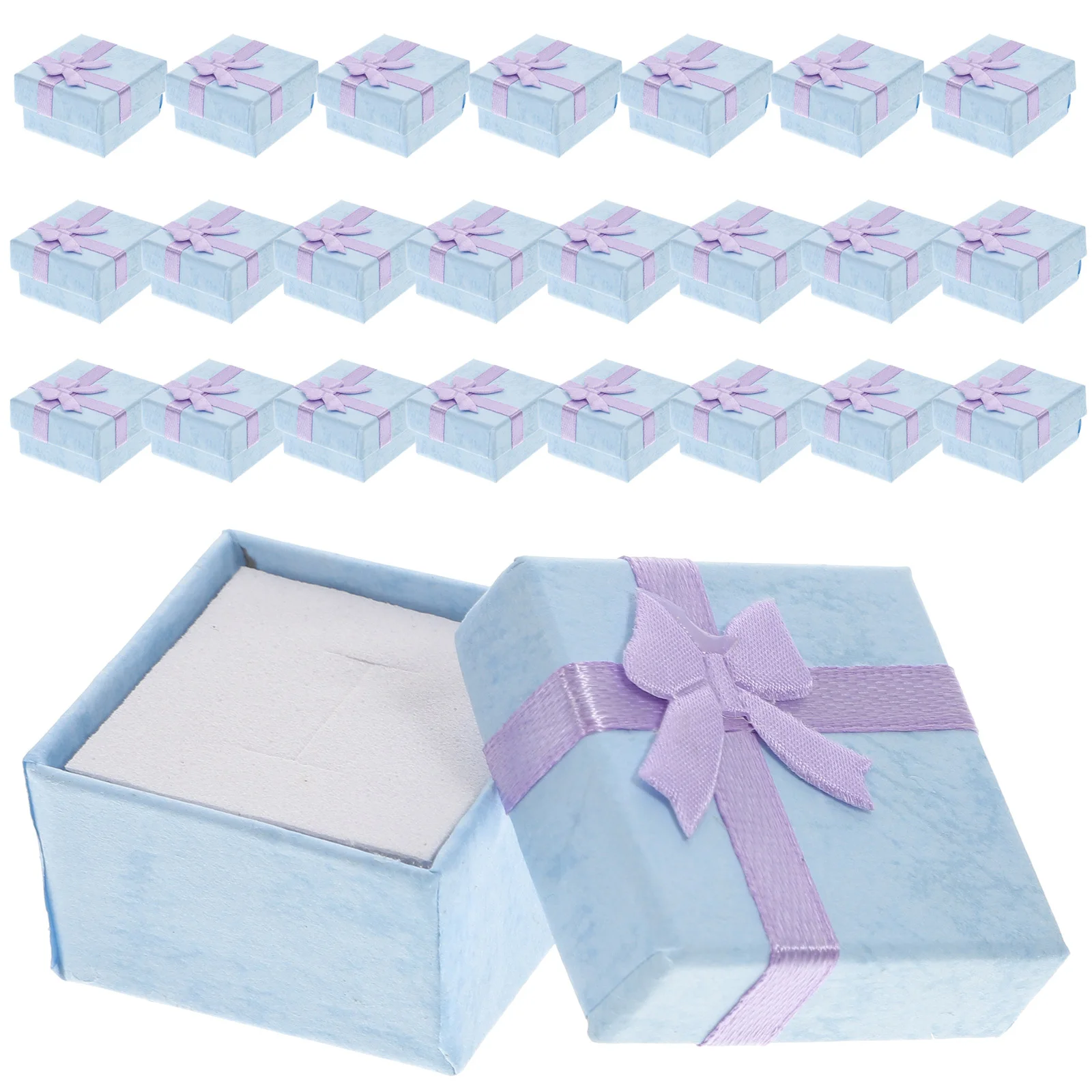 

24 Pcs Jewelry Gift Boxes Simple Organizer Bracelet Storage Case Square Jewellery Packaging