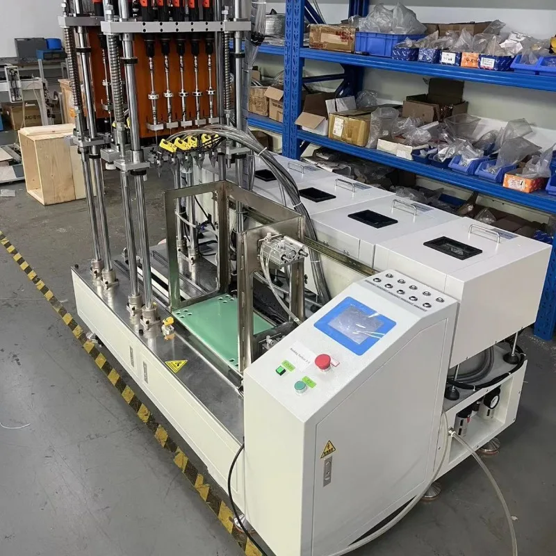 Double head double station automatic lock screw machine, double spell screw machine