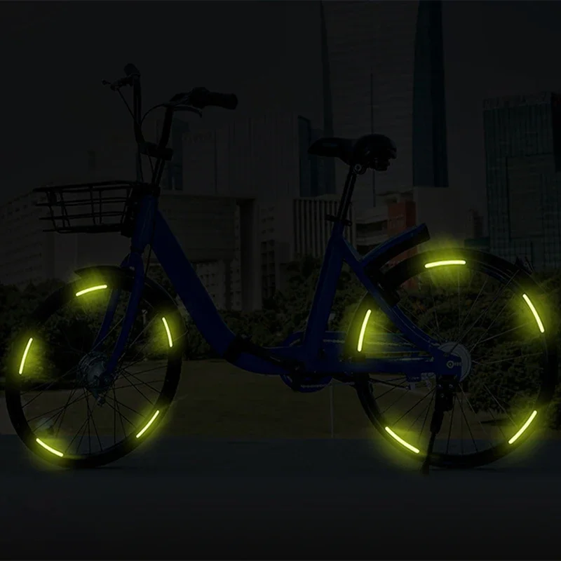 고품질 20개 범용 컬러 휠 허브 야간 반사 스트립 스티커 (자동차 및 오토바이 휠 장식용... - 5