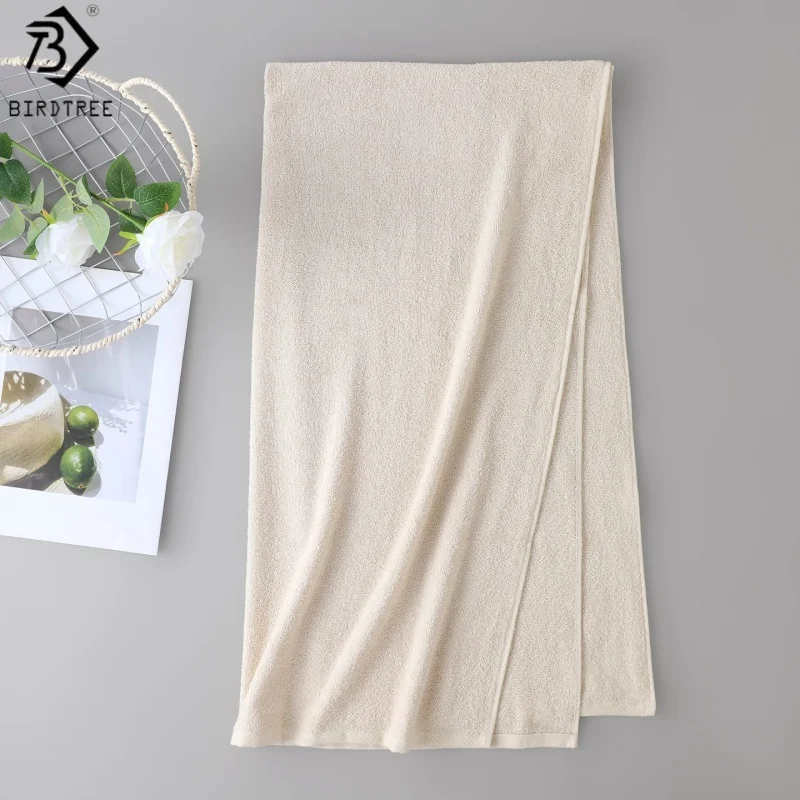 birdtree-140x70-628-silk-372-cotton-rectangle-towel-washing-household-knitted-shower-towels-2026-autumn-new-s69723jf