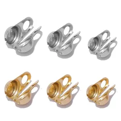 100pcs 304 Stainless Steel Bead Tip Calotte Ends Clamshell Knot Cover for Bracelet Necklace Jewelry Making DIY Findings Supplies
