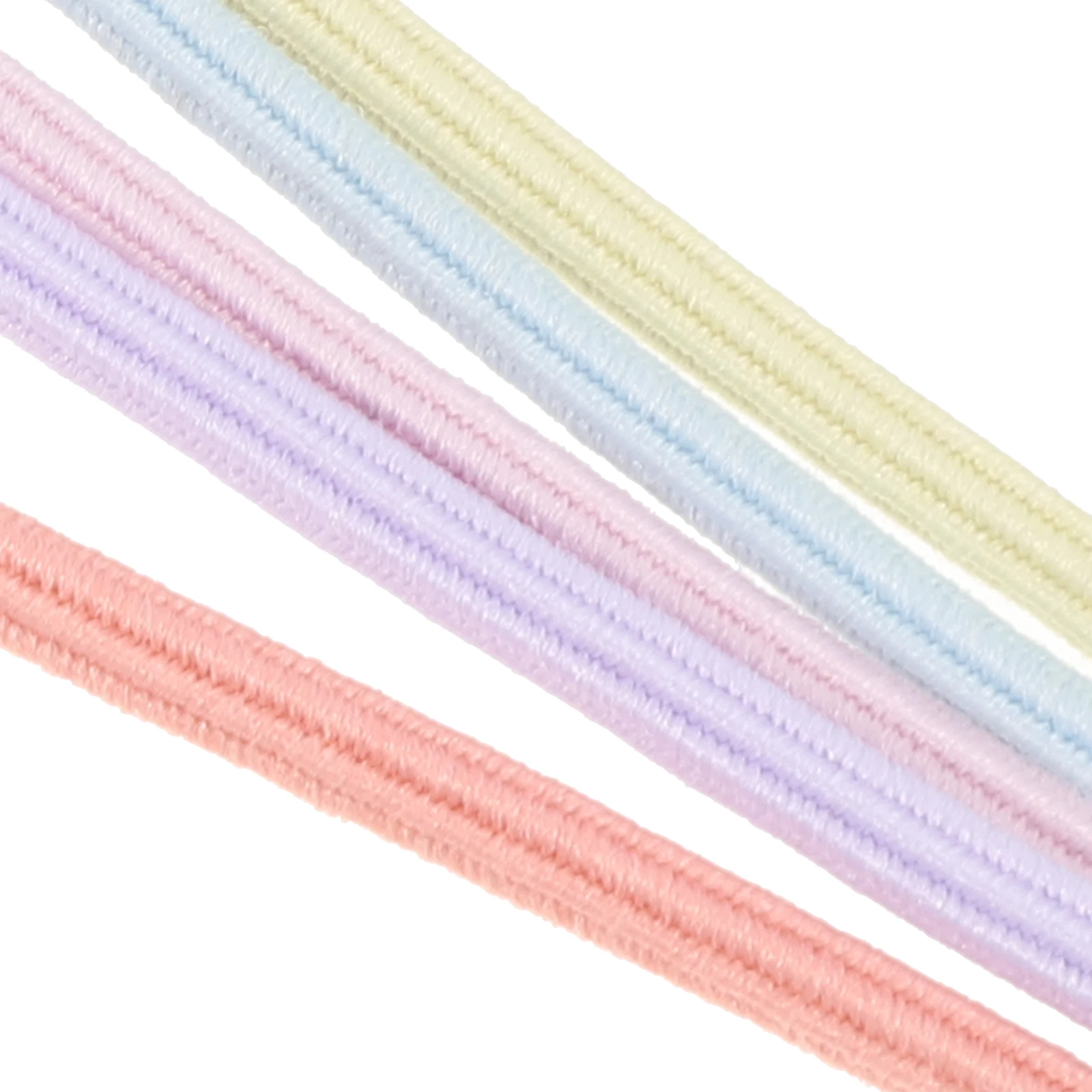

5pcs Elastic Hair Ties Stretchy Bracelet Jewelry Making Diy Craft Durable Beading Cord Necklace Cord Replacement 5M Length