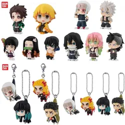 Demon Slayer Tanjiro Kamado Rengoku Kyoujurou Uzui Tengen Pendant Anime Peripheral Cute Cartoon Keychain Kawaii Collection Goods