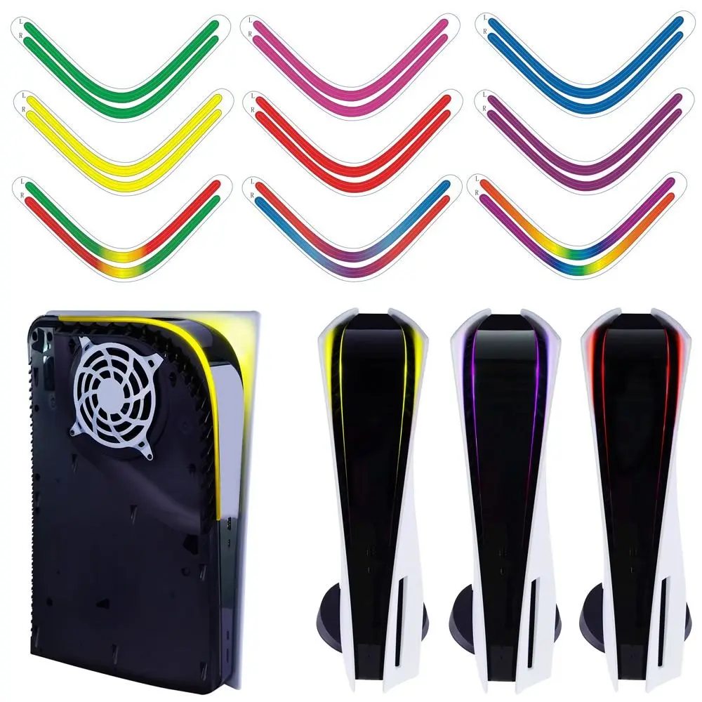 อุปกรณ์เสริมGradient Selfกาวสติ๊กเกอร์สติ๊กเกอร์LED Lightbar Light BarสําหรับPS5