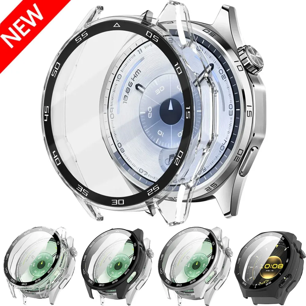 

PC Case+Tempered Glass Film For Huawei Watch GT6 46mm GT6 Pro 46mm Screen Glass Protective Shell For Huawei Watch GT6 41mm Cover