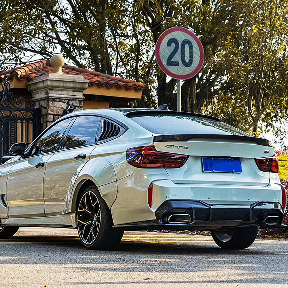ل 2013-2023 BMW 3 سلسلة GT F34 ألياف الكربون الحقيقية النافذة الخلفية سقف سبويلر أجنحة السيارة الخارجية ضبط ملحقات التيل الجزء