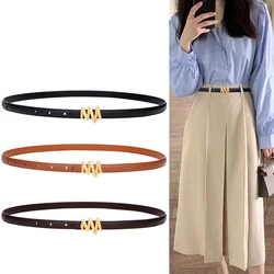 Fashionable women's belt metal buckle belt women's jeans and pants dress belts