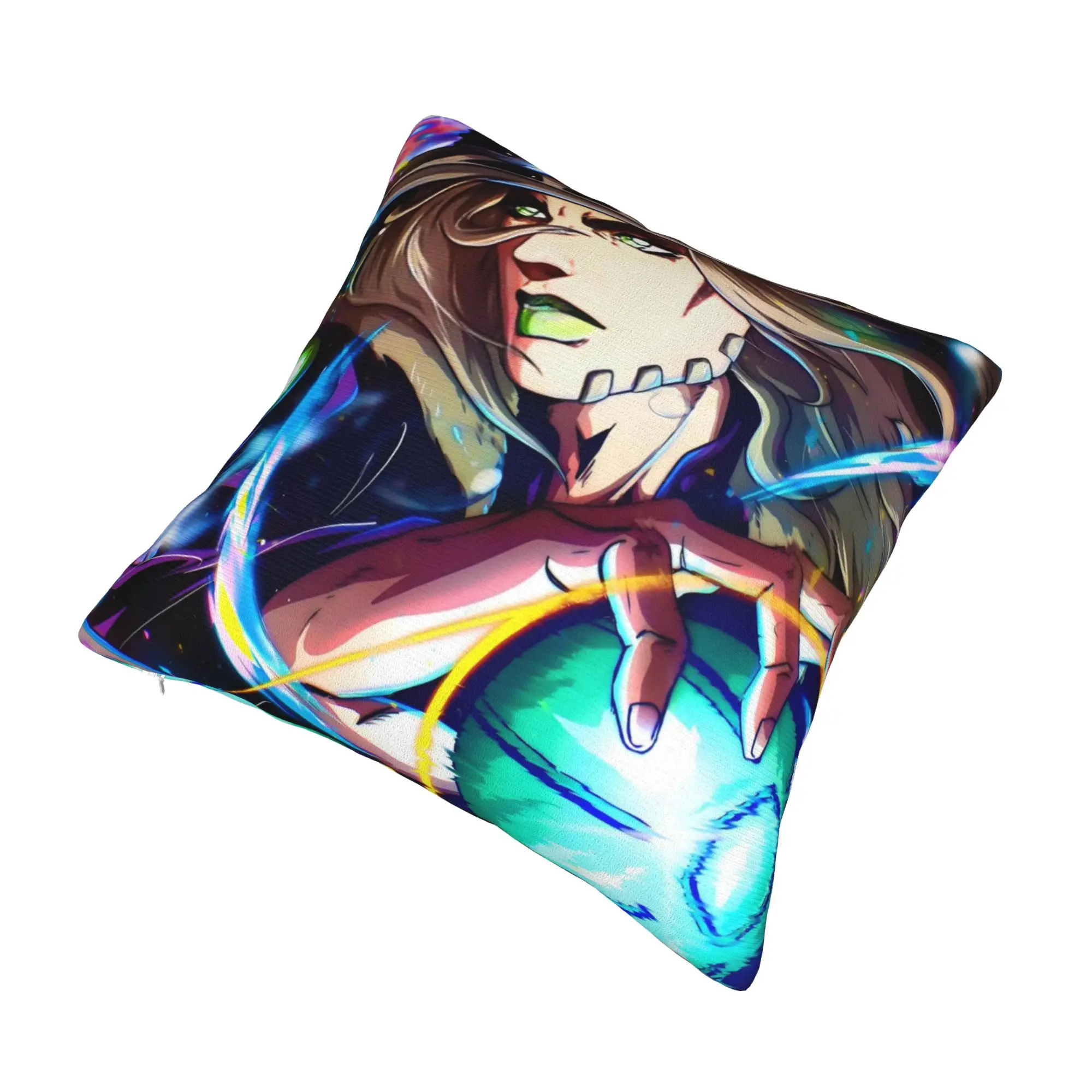 Luxury Gyro Zeppeli Cushion Covers 40x40cm Velvet JoJo Anime  Pillow for Car Square Pillowcase Home Decor