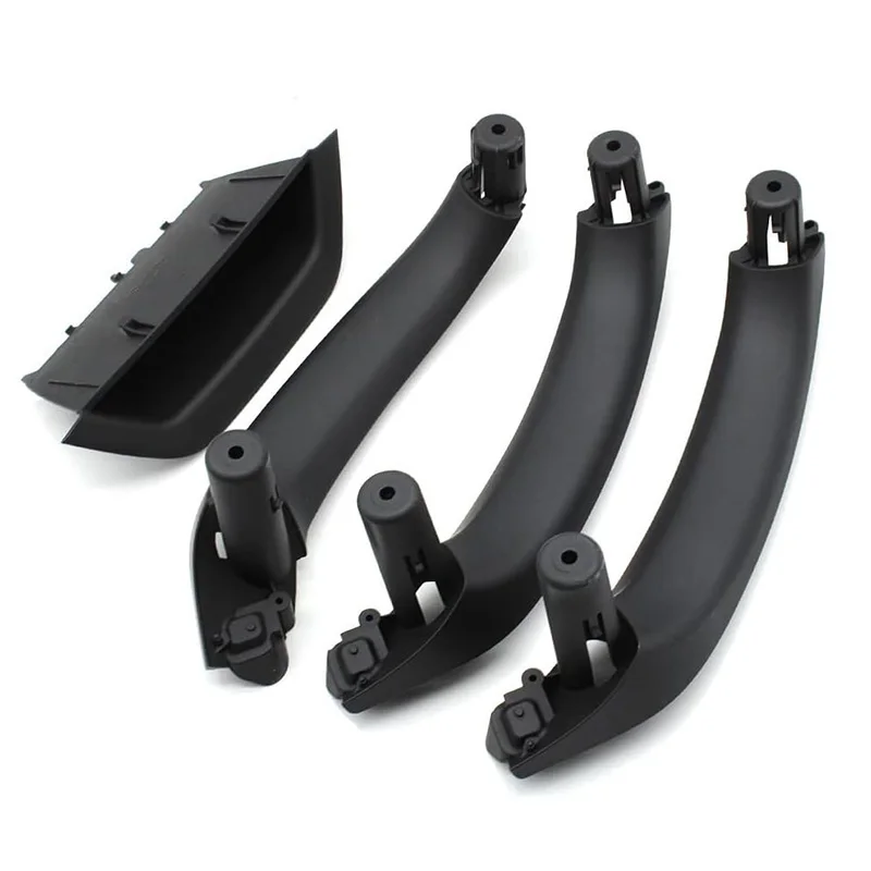 車内ドアハンドルカバーbmw-x3x4f25f262011-2017-51417250307-51419209216lhd用ブラックトリム1セットあたり4個