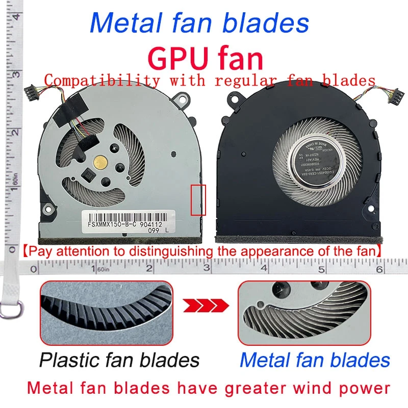 Nowy Laptop Cpu GPU wentylator chłodzący do xiaomi TM1701 TM1707 171502 171501 181501-01 AD AL AQ AK MX250