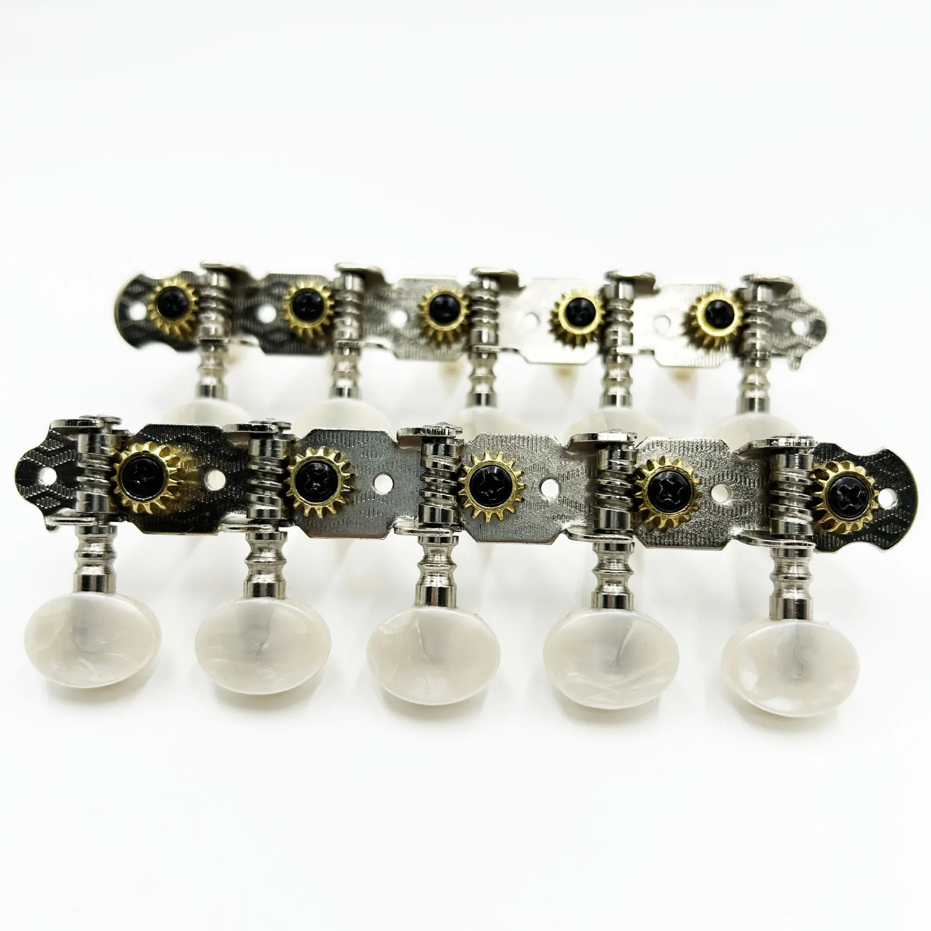 Guitar 5-Unit Tuning Pegs for 10-String Guitar Plastic Post Machine Heads