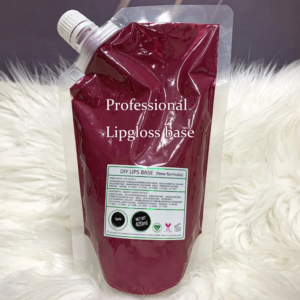 50ml 100ML 200ML 300ML 420ML Lip Oil Gloss DIY Nourishing Moisturizing Private Label Vegan Makeup Wholesale Lip Gloss Base
