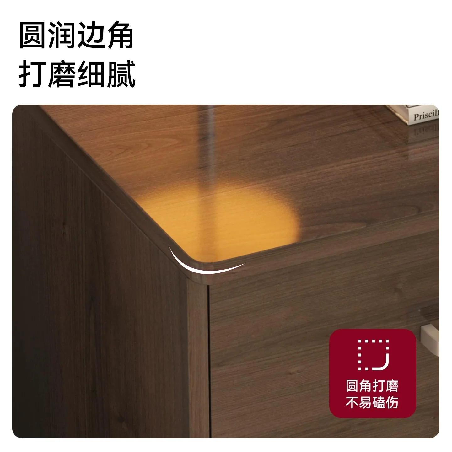 Home nightstand, locked, storage cabinet, bedside storage rack, movable storage cabinet