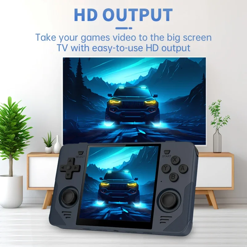 Powkiddy Rgb30 Retro Pocket Portable Handheld Game Console Rk3566 4 Inch Ips Screen Built-in Wifi Hd Open-source 450 Psp Games