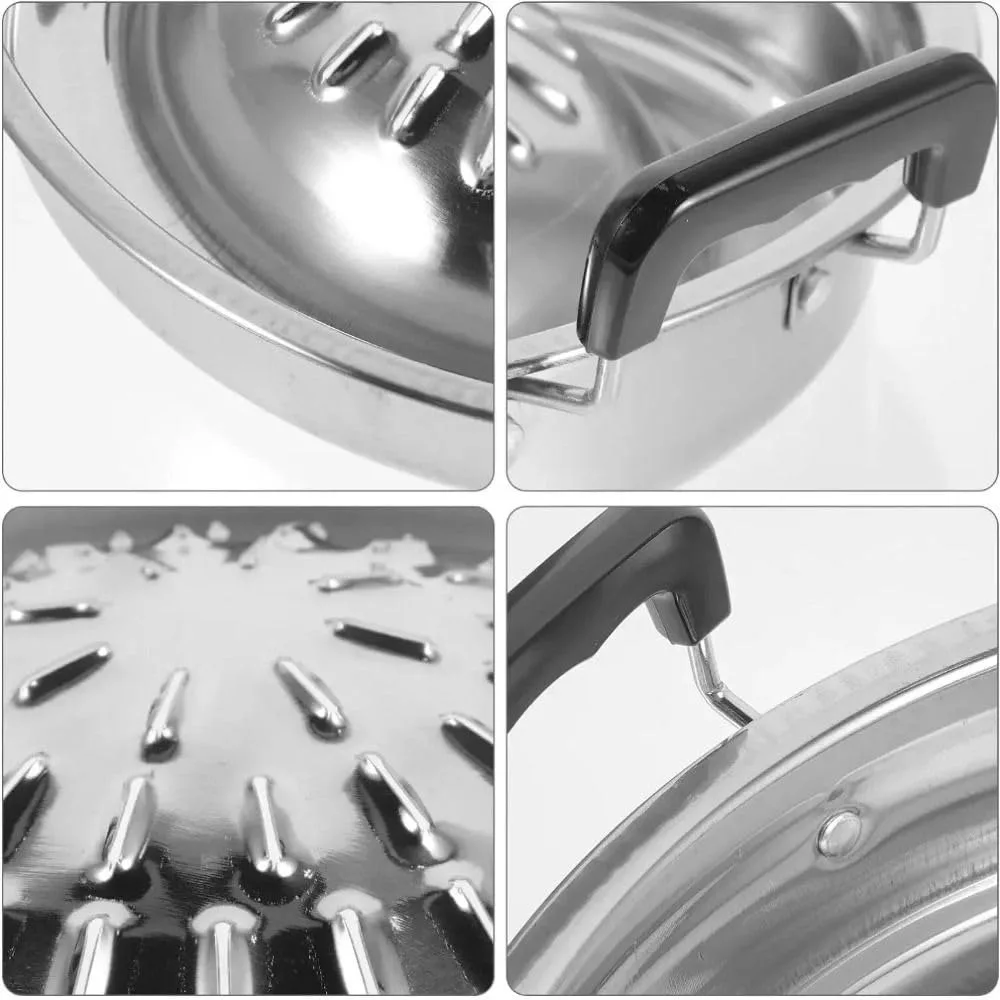 2 in 1 Hot Pot Grill Pan Non Stick Aluminum BBQ Grill Even Heating Tabletop Cooker for Indoor Outdoor Camping Kitchen view 5