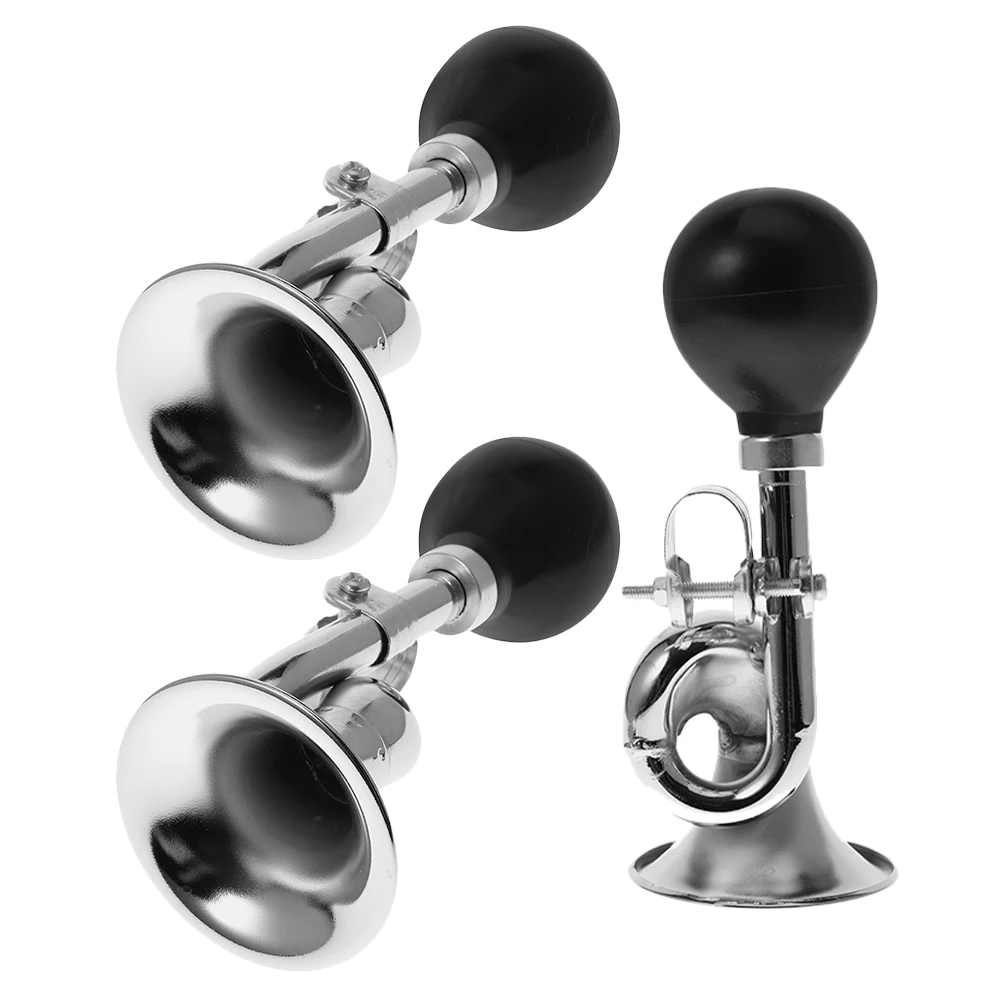 

3pcs Bicycle Bell for Adult Bikes Loud Horn Durable Silver Bike Accessories Weather Resistant Easy Install Safe Riding Portable