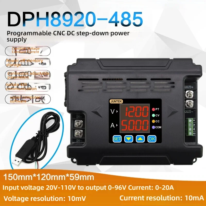 DPM8624 60V24A Constant Voltage Current DC-DC Step-down Communication Power Supply Buck Voltage Converter LCD Voltmeter
