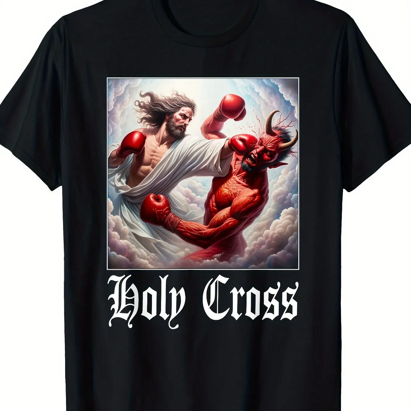 Boxing Match Graphic Printing Summer Autumn Winter Men's and Women's Short Sleeved T-shirts Casual Loose Outdoor Street Fashion