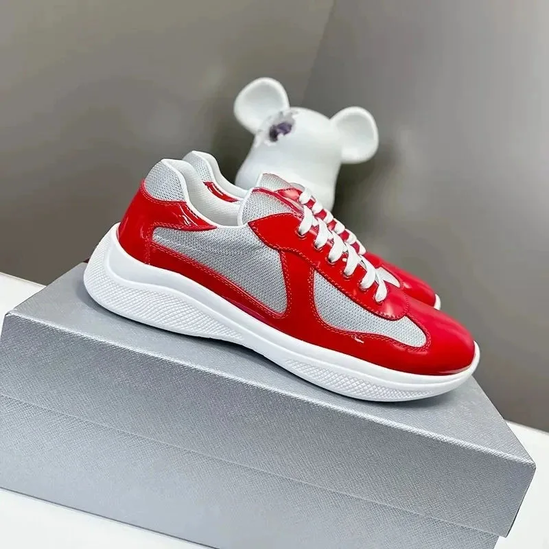 شبكة براءات الاختراع والجلود المرقعة زوجين أحذية تنس عادية تنفس جولة تو الدانتيل يصل لينة وحيد أحذية رياضية متعددة الوظائف