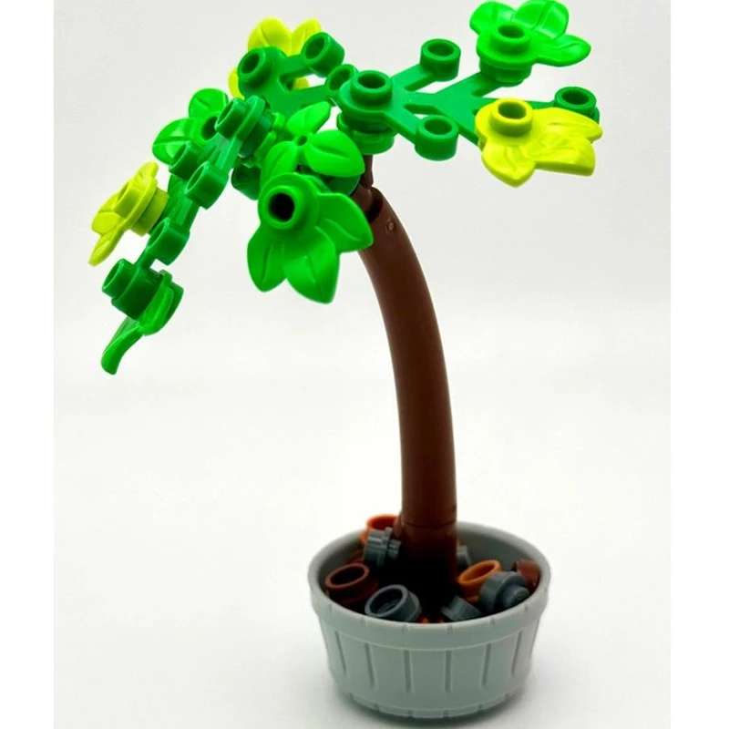 312 قطعة MOC أصائص زرع حزمة اللبنات الاطفال عيد الميلاد لعبة هدية بناء حل مشكلة البلاستيك التعليمية
