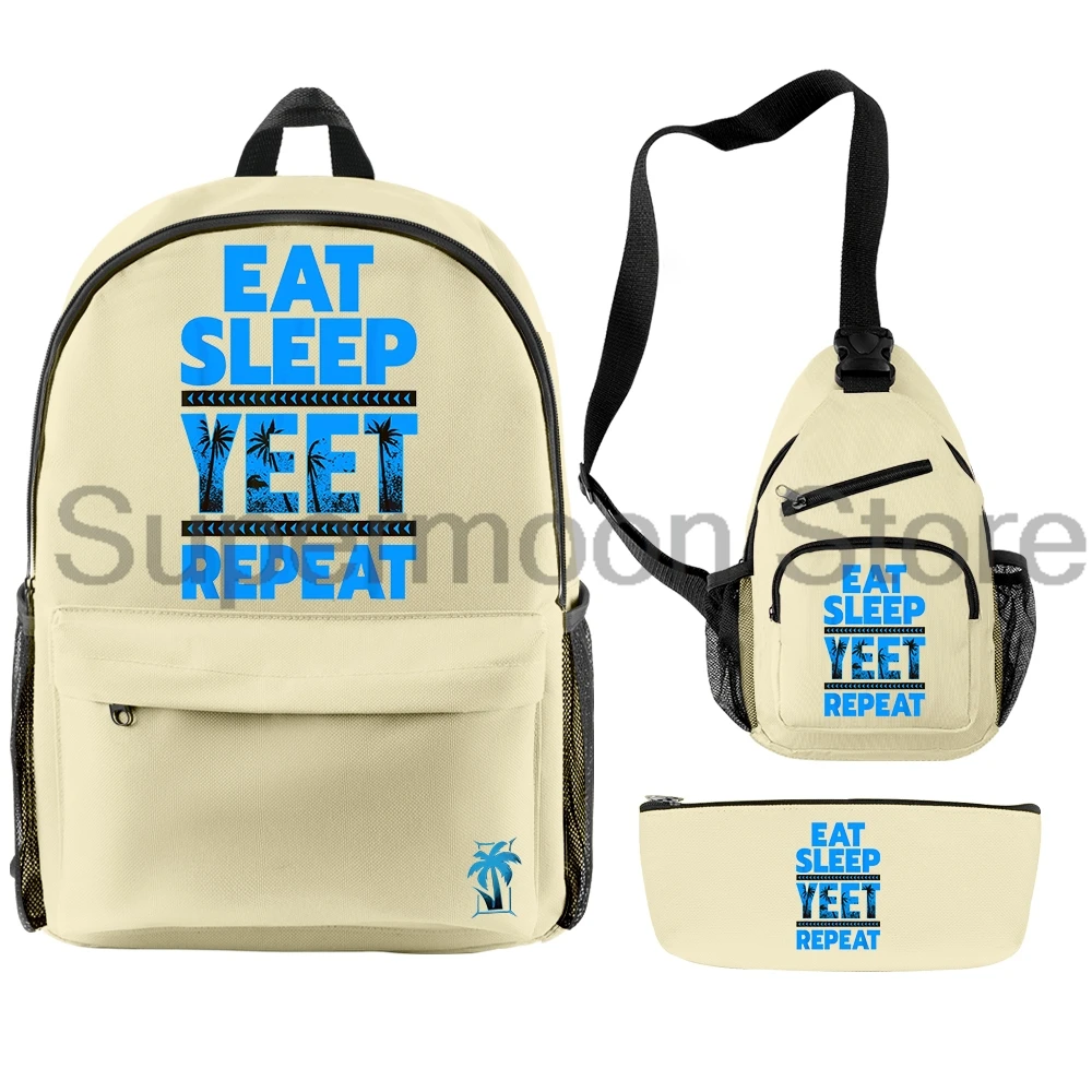 

Jey Uso Eat Sleep Yeet Repeat 3pcs/set Rucksack Shoulder Bag Women Men Backpack Casual Travel Bags Outdoor Daypack