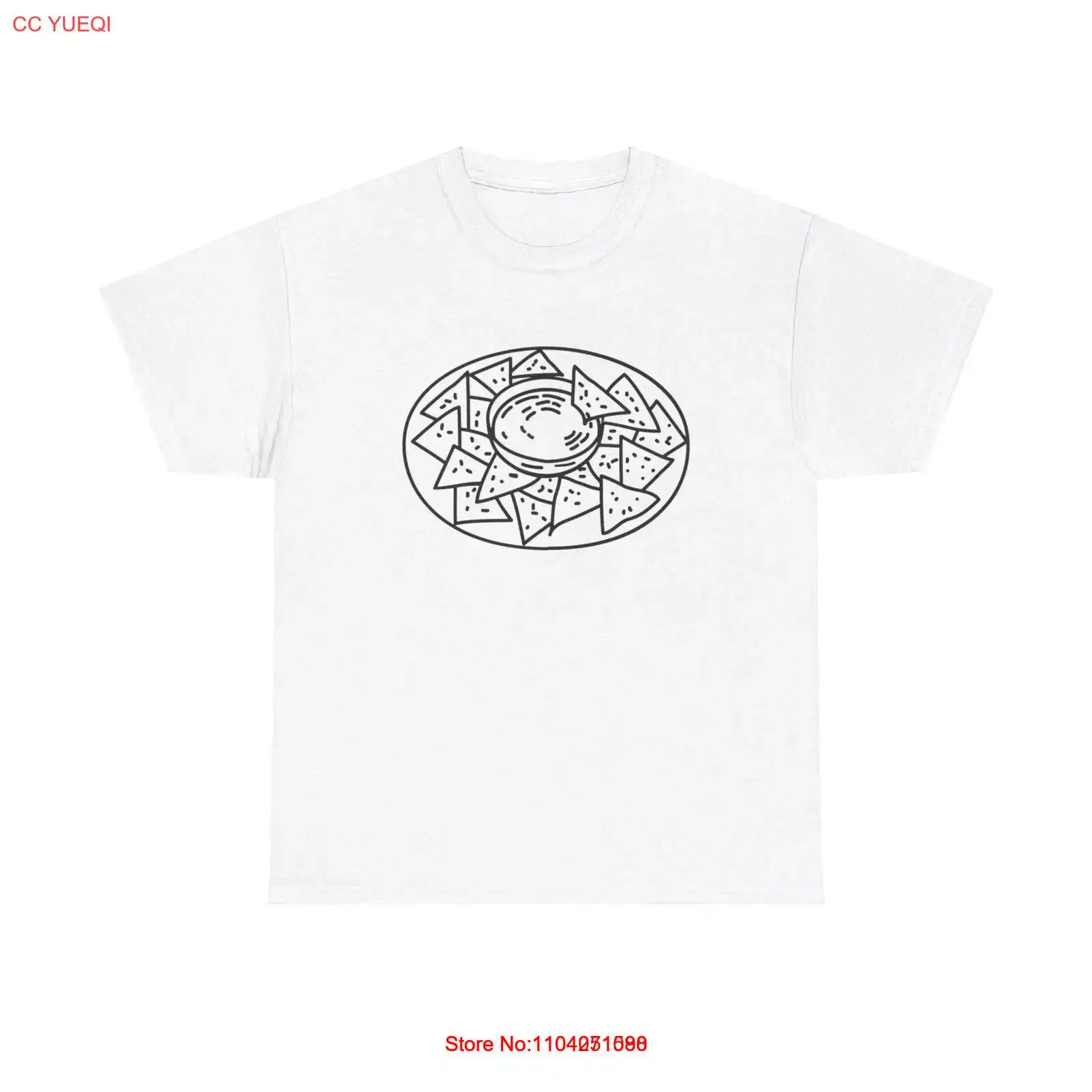 Camiseta gráfica Tortilla Chips Salsa - linda plato de aperitivo foodie de comida mexicana