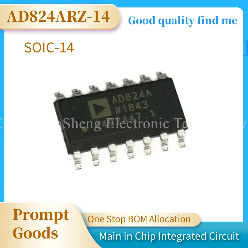 

5Pcs/Lot Original Authentic AD824ARZ-14 AD824ARZ AD824A Package SOP-14 SMD Integrated IC Precision Amplifier Chip