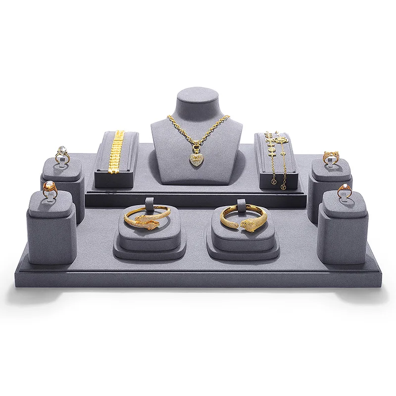 

Jewelry display props, rings, necklaces, bracelets, jade, beeswax display shelves, window displays, jewelry trays