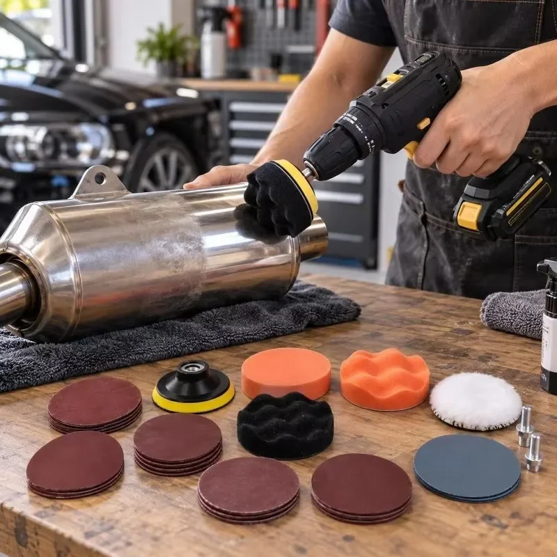 3 Inch Waxing Sponge Buffing Interface Pad Grit 400-3000 Sandpaper Polishing  Car Headlight Restoration Kit Sanding Disc