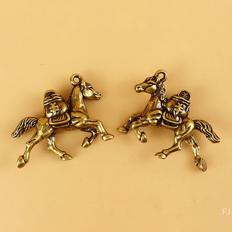 

[YU] Винтажные латунные подвески в виде лошади, подвески, брелок «сделай сам», ожерелье, ювелирные аксессуары, украшения, подарки