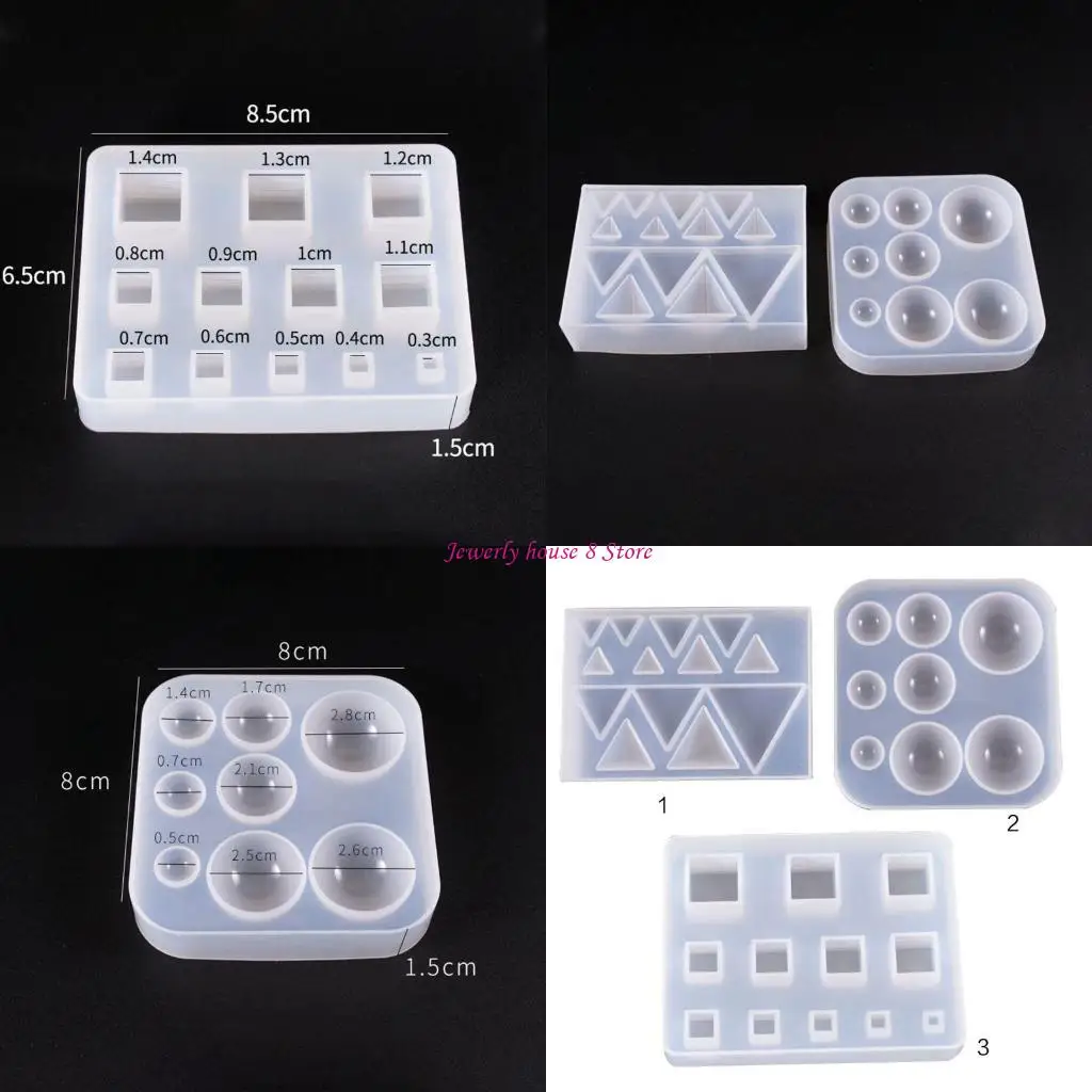 

DIY серьги-подвески, смоляные формы для изготовления ювелирных изделий, драгоценный камень для треугольников, силиконовая форма,
