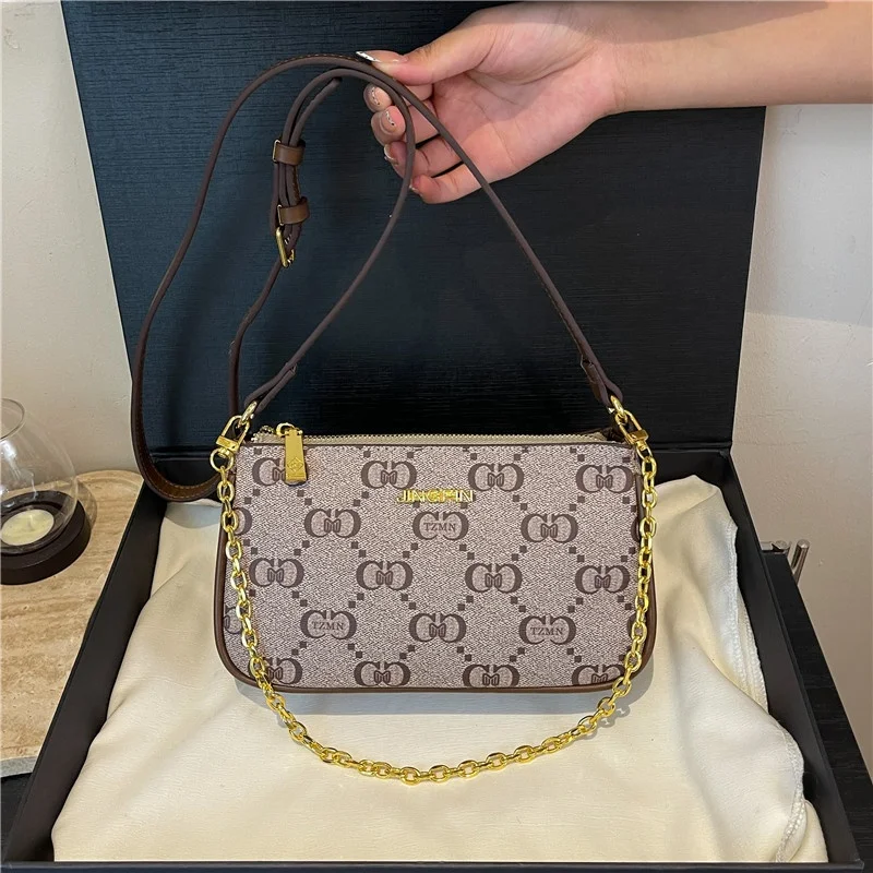 

Popular Classic Elegant Leather Crossbody Bag Women Shoulder Handbags For Ladies Luxury Brand Famous Designer Accessory