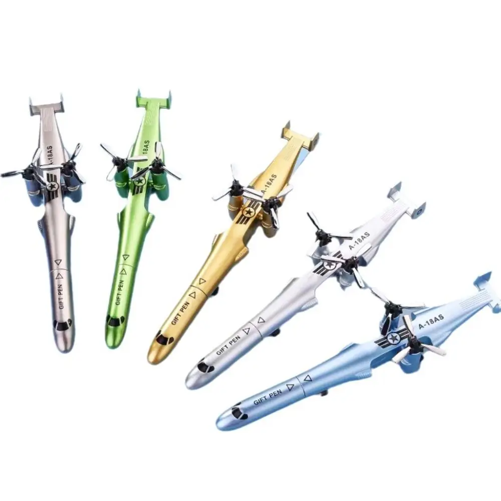 

Vintage Aircraft Airplane Gel Pen Fashion Funny Deformation Toy Rleaxing Foldable Ballpoint Pen Children's Day gift