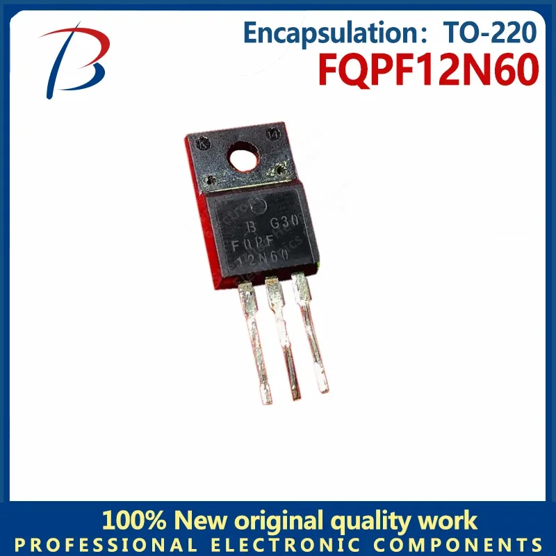 10PCS FQPF12N60 12N60 MOSFET 12A600V package for TO-220