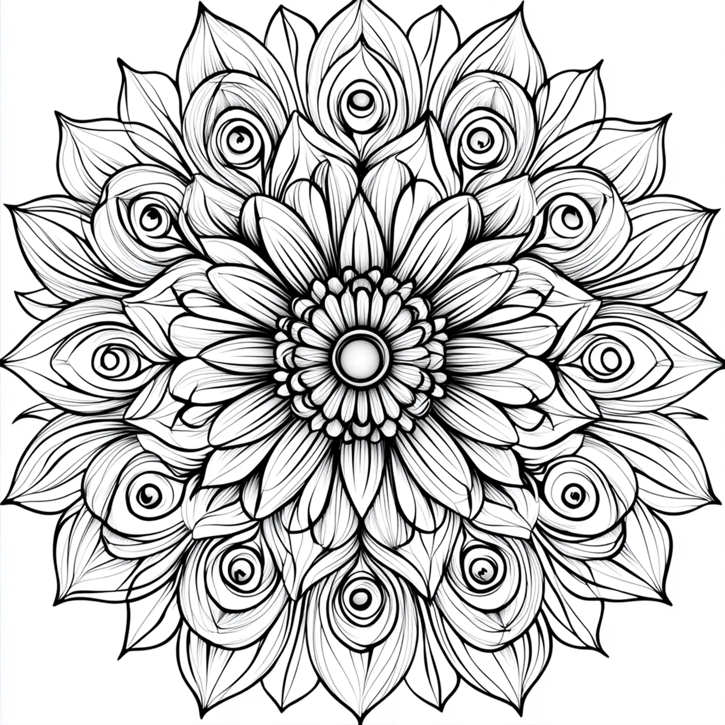 MANDALA Patterns Coloring Book for Adults Cute Drawing Book Perfect Gift for Party and Birthday