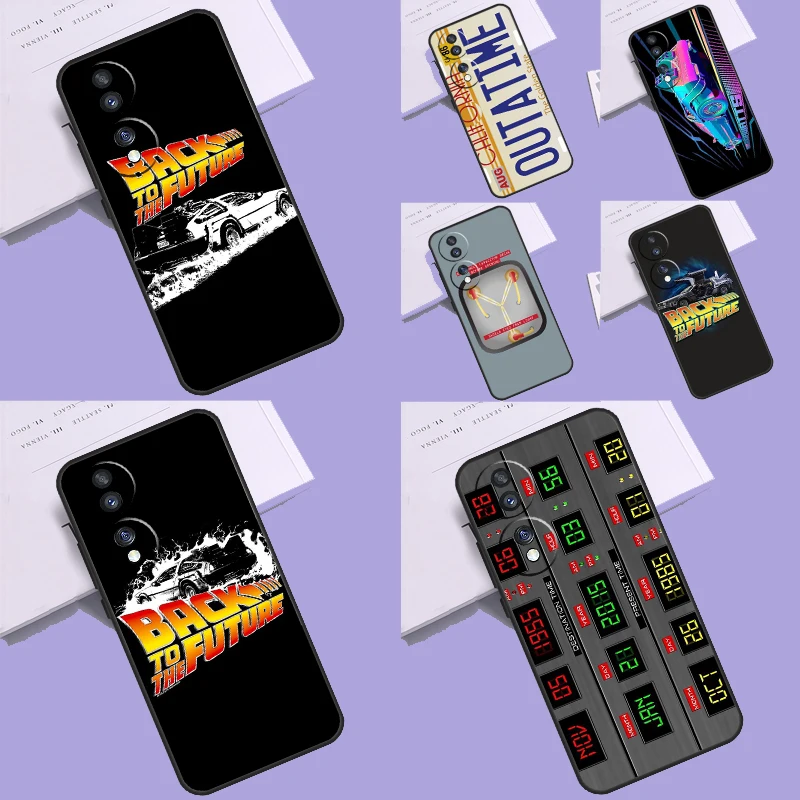 

Back To The Future Phone Case For Honor 90 Magic 5 Lite 70 50 Honor X8 X6 X7 X9 a 9X 8X Magic 5 Pro Back Cover