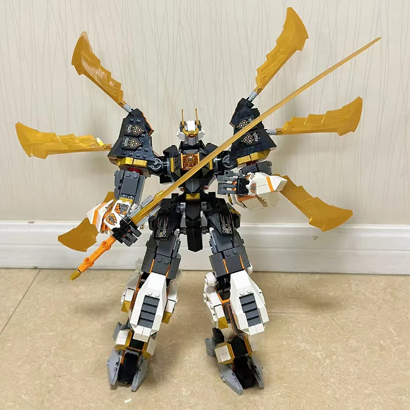 

Набор для сборки робота-меха «Титан-Дракон» из серии «Ниндзя», 1055 деталей, для декора дома, подарок детям на Рождество