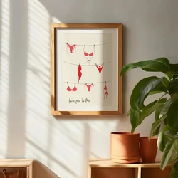 Modern Trendy Summer Bikini Coquette Wall Art Prints Canvas Painting Poster Picture For Living Room Home Decor