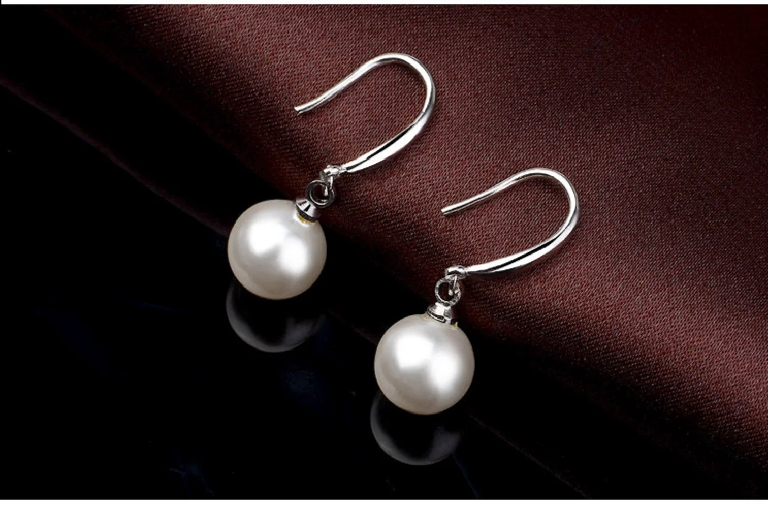 Natural AAA+++ 5-6mm 6-7mm 7-8mm akoya round White  Pearl Earrings 14kp yellow gold