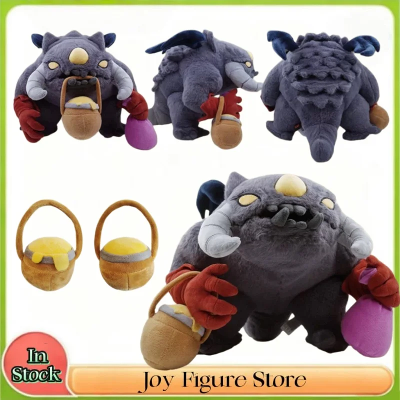 New Dota2 Roshan Plushie Cute Plush Doll Comes With A Honey Jar Animal Figure Collectible Toys Holiday Gift