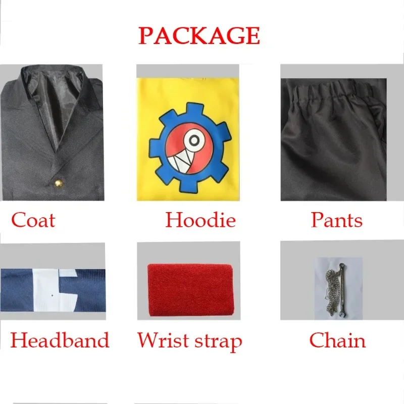 SK8 The Infinity  Cosplay Reki Kyan Costume SK  Eight Skateboard Uniform Suit Yellow Hoodie Sweatshirt Black Jacket 2025