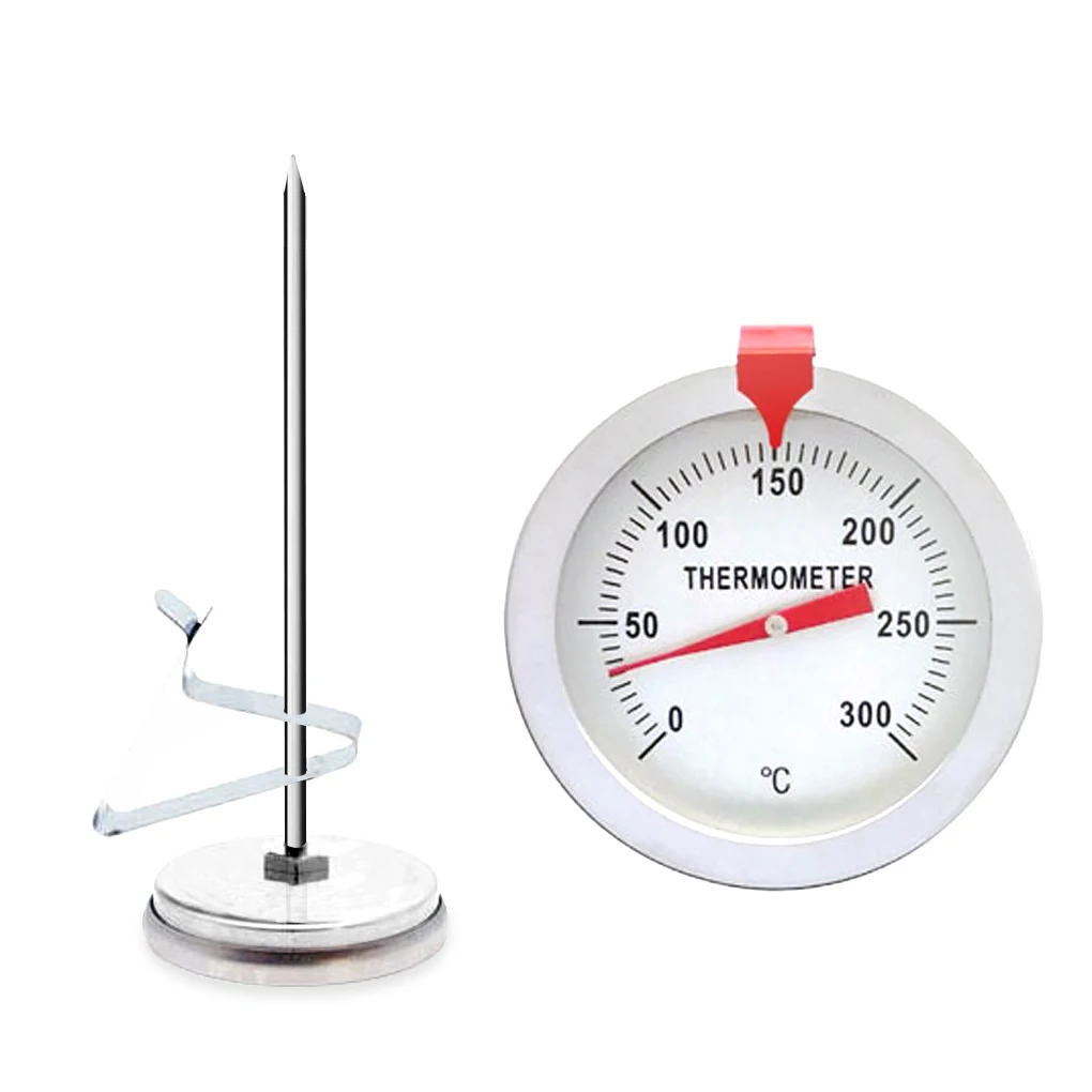 Stainless Steel Frying Cooking Thermometer Food Meat BBQ Grill Temperature Gauge Milk Chocolate Measuring Professional Bakery