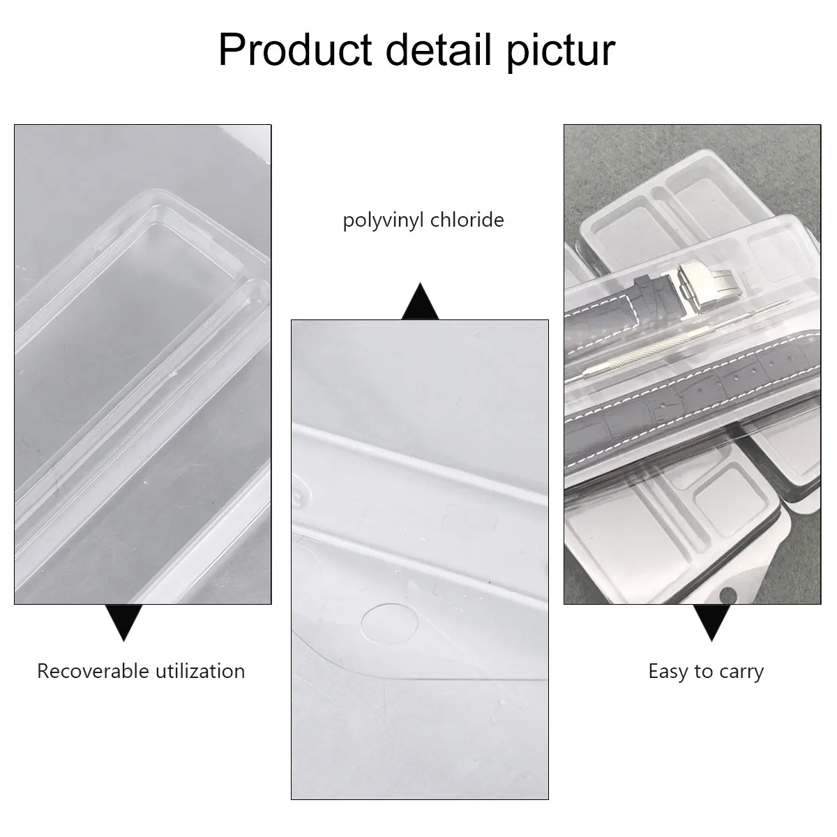 

20 шт. прозрачных пластиковых футляров для ремешков часов, многоразовые водонепроницаемые коробки для хранения, органайзеры для ремешков часов для дома и путешествий
